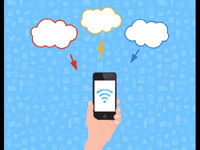 Illustration Of Clouds And Wifi